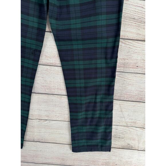 Volcom FroChickie High Rise Plaid Chino Pants Womens 29x30 Blue Green NEW - Picture 7 of 14